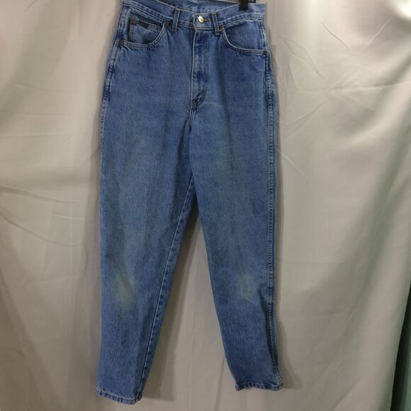 Vintage Chic Jeans 80s 90s High Rise Tapered Mom Jeans Made USA Size 12 Cotton - Picture 1 of 6